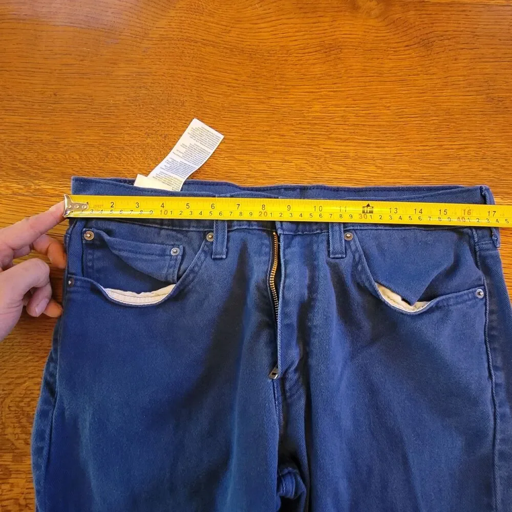 Levi's 514 Straight Jeans Blue Regular Fit Denim Pockets Men's Classic Style
